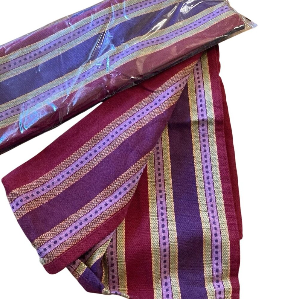 Retired The Pampered Chef stripes &Tiles Kitchen Towels Set of 2 - 100% …